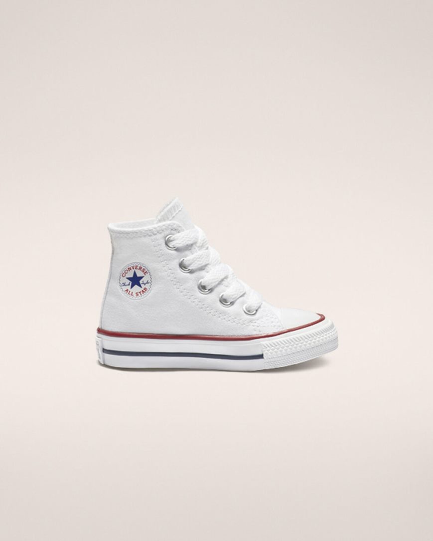 Boys\' Converse Chuck Taylor All Star Classic High Top Shoes White | AU 39E68I